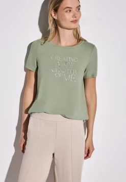 T-Shirt mit Wording Print
