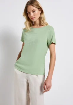 T-Shirt mit Wording Print