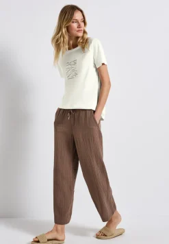 T-Shirt mit Wording Print