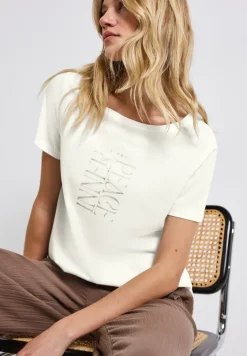 T-Shirt mit Wording Print