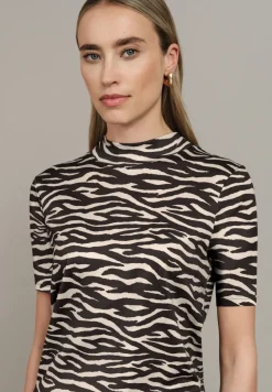 T-Shirt mit Zebra Print