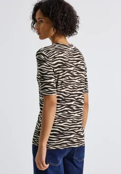 T-Shirt mit Zebra Print