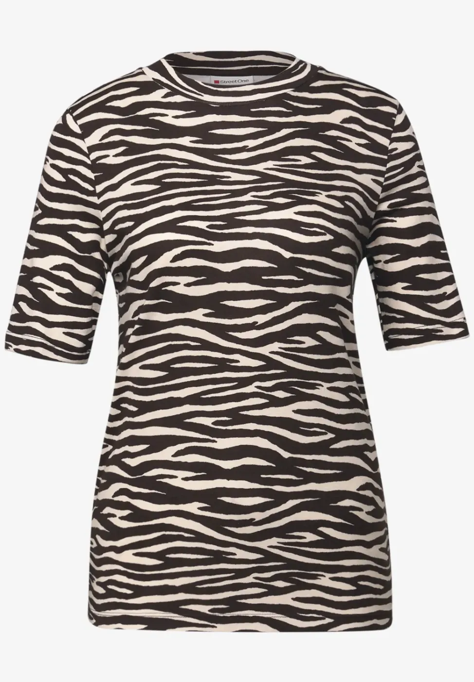 T-Shirt mit Zebra Print