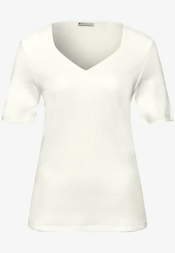 T-Shirts mit Herzausschnitt im 2er-Pack