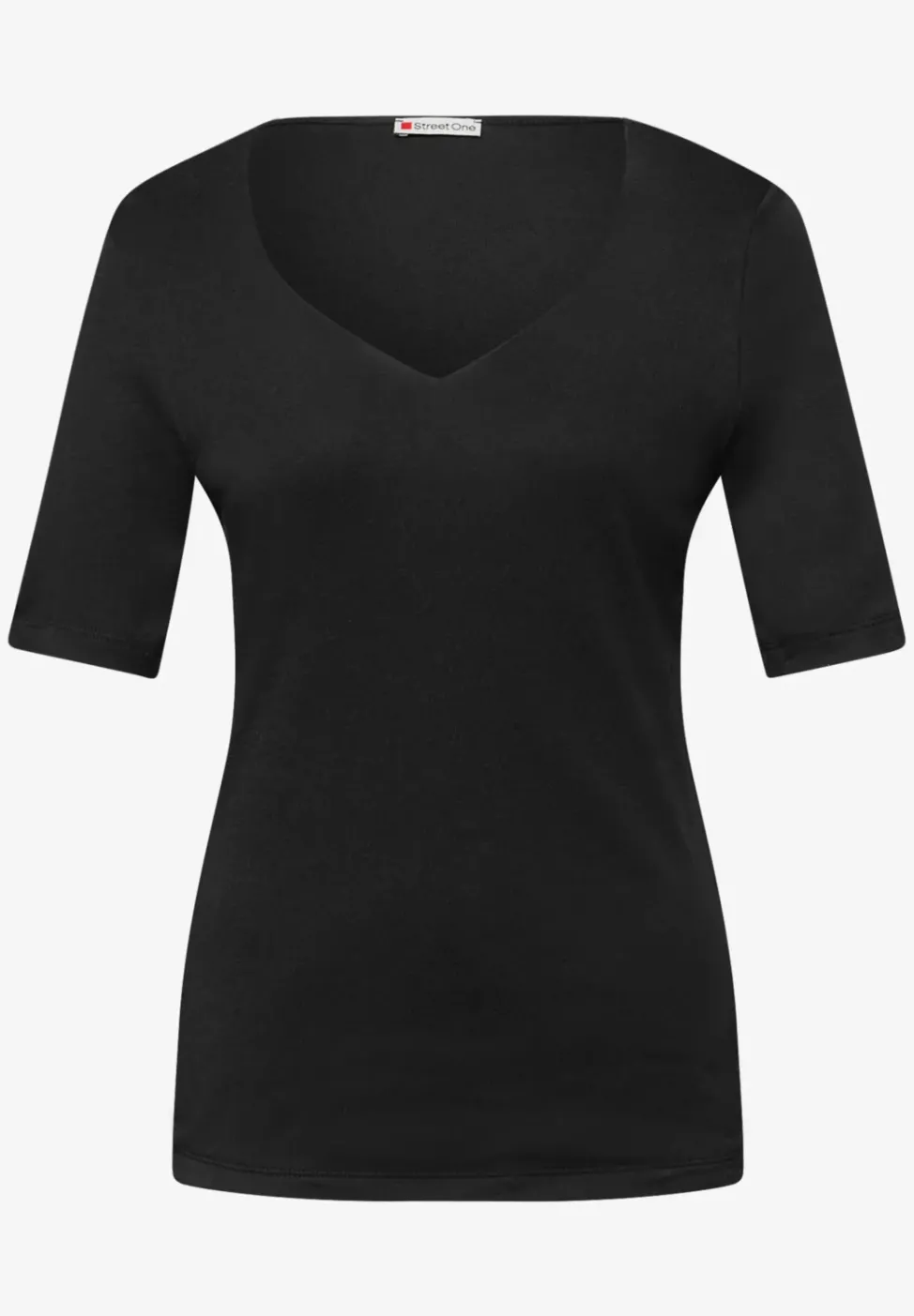 T-Shirts mit Herzausschnitt im 2er-Pack