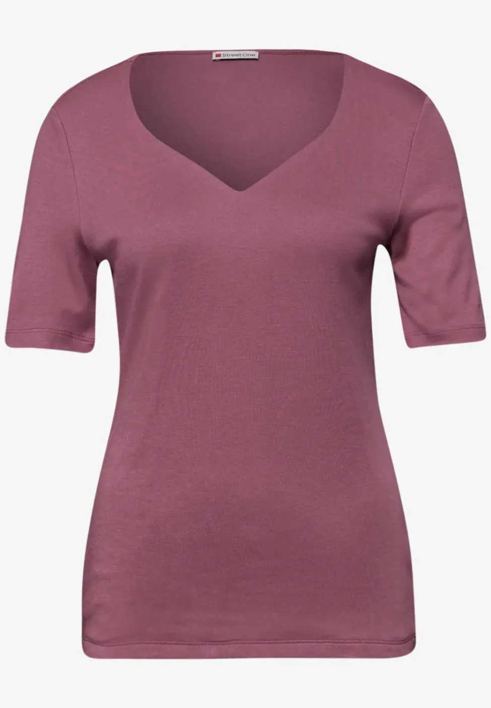 T-Shirts mit Herzausschnitt im 2er-Pack