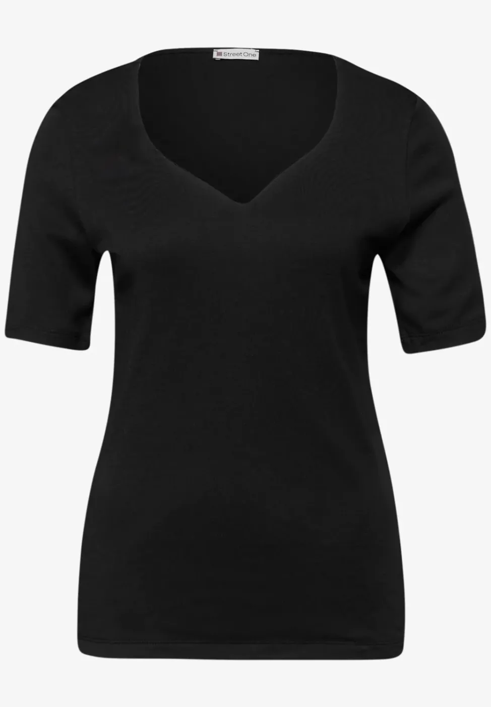 T-Shirts mit Herzausschnitt im 2er-Pack