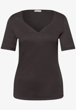 T-Shirts mit Herzausschnitt im 2er-Pack