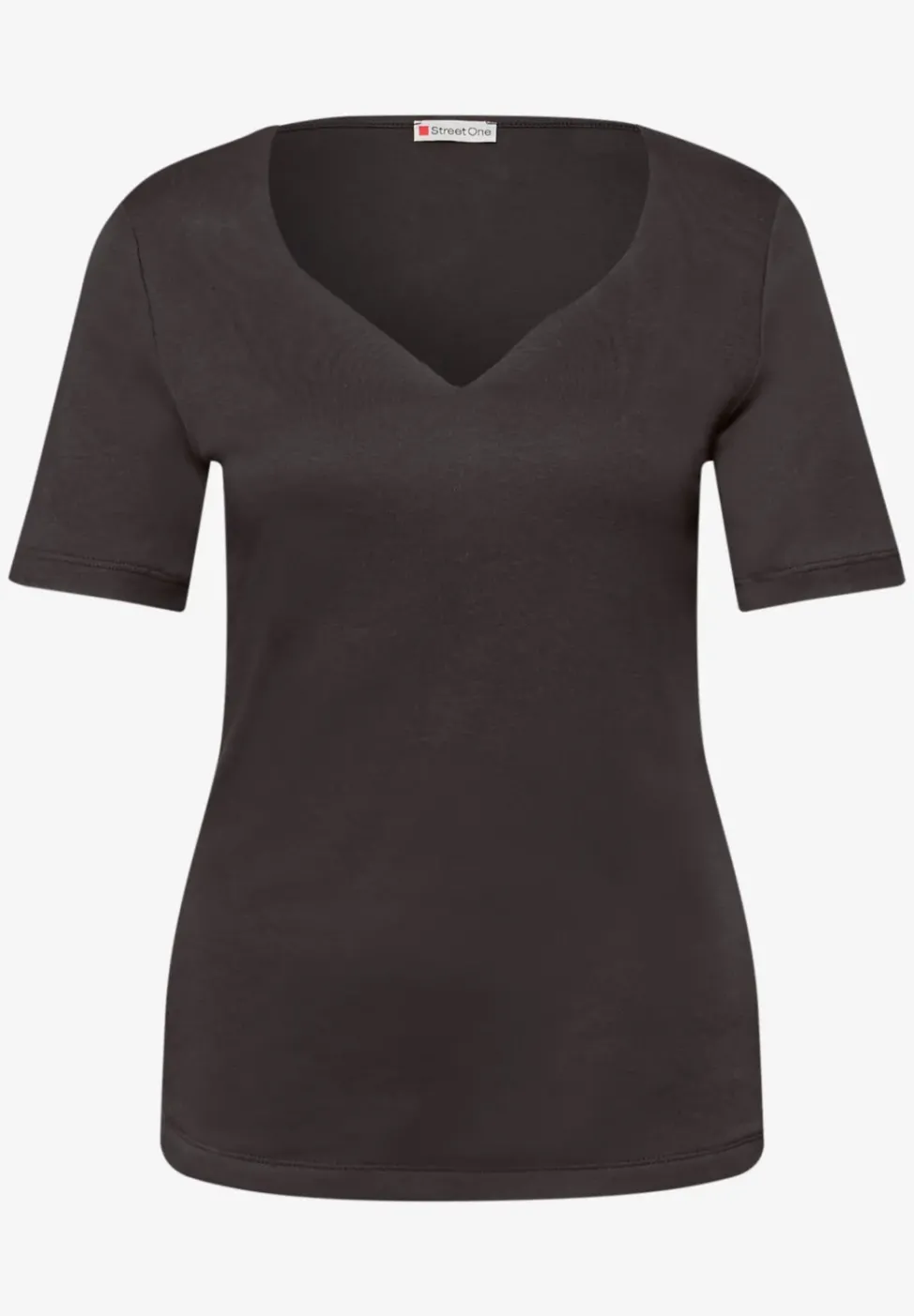 T-Shirts mit Herzausschnitt im 2er-Pack