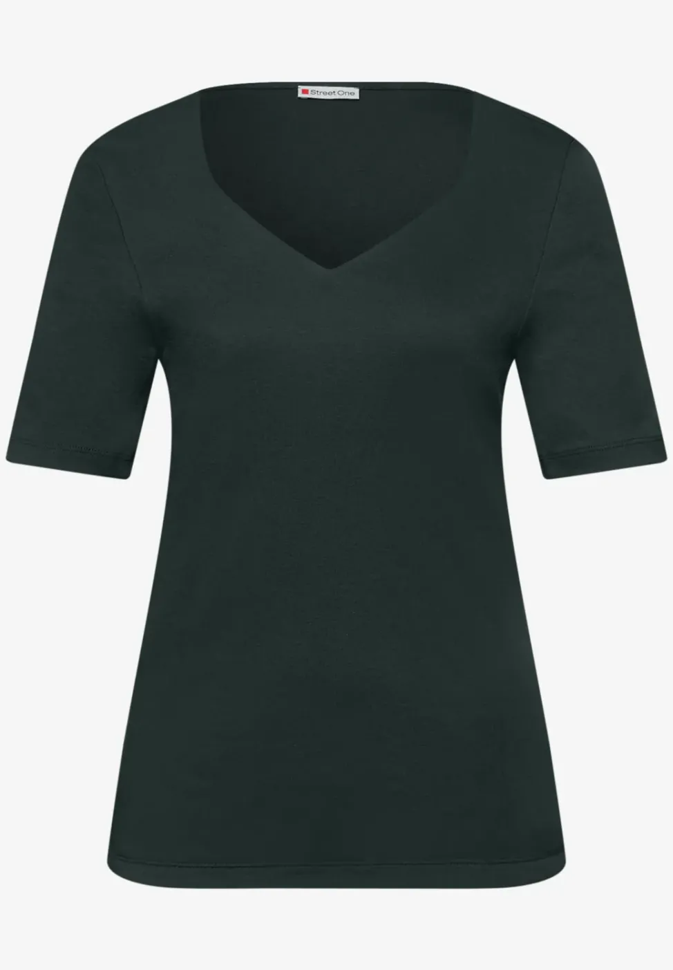 T-Shirts mit Herzausschnitt im 2er-Pack