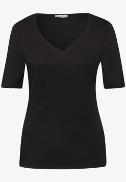 T-Shirts mit Herzausschnitt im 2er-Pack
