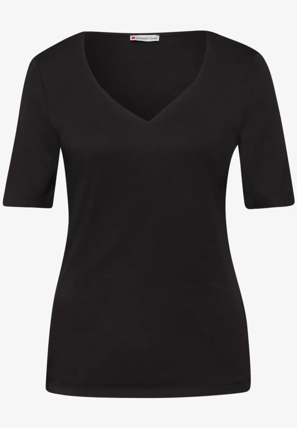 T-Shirts mit Herzausschnitt im 2er-Pack