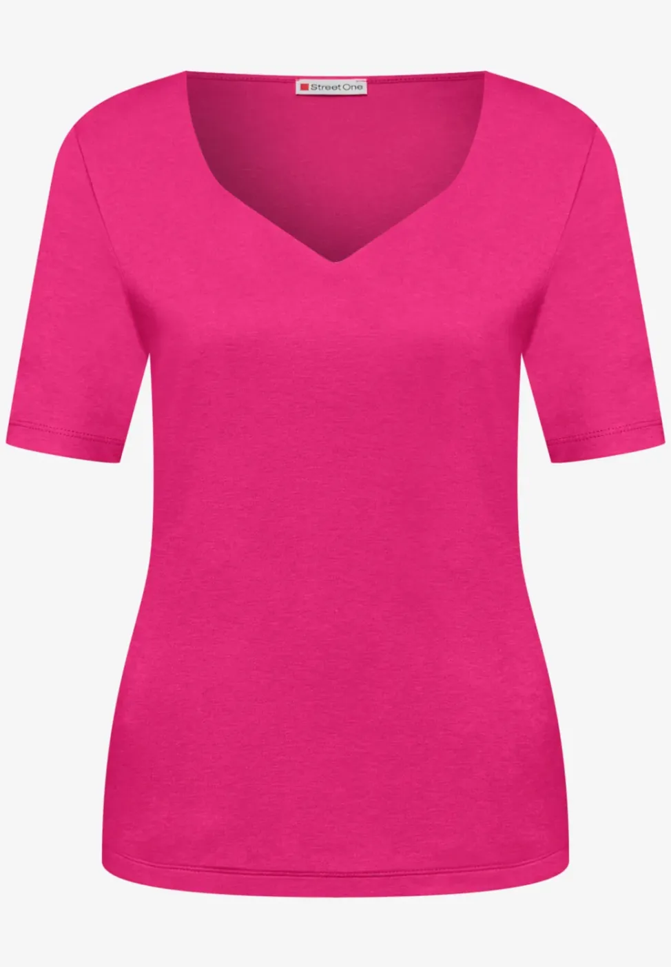 T-Shirts mit Herzausschnitt im 2er-Pack