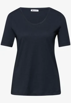 T-Shirts mit rounded V-Neck im 2er-Pack