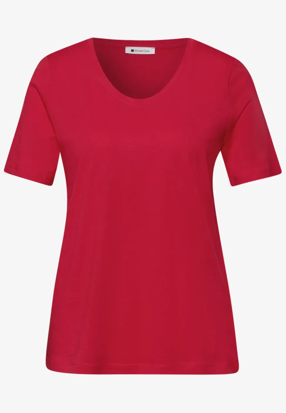 T-Shirts mit rounded V-Neck im 2er-Pack