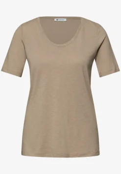 T-Shirts mit rounded V-Neck im 2er-Pack
