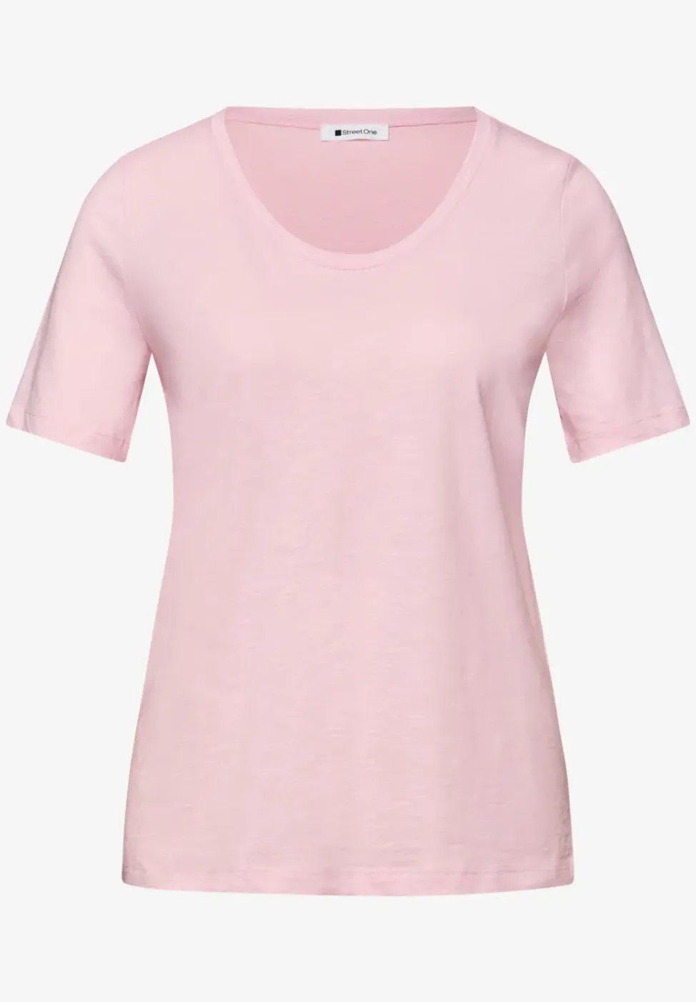 T-Shirts mit rounded V-Neck im 2er-Pack