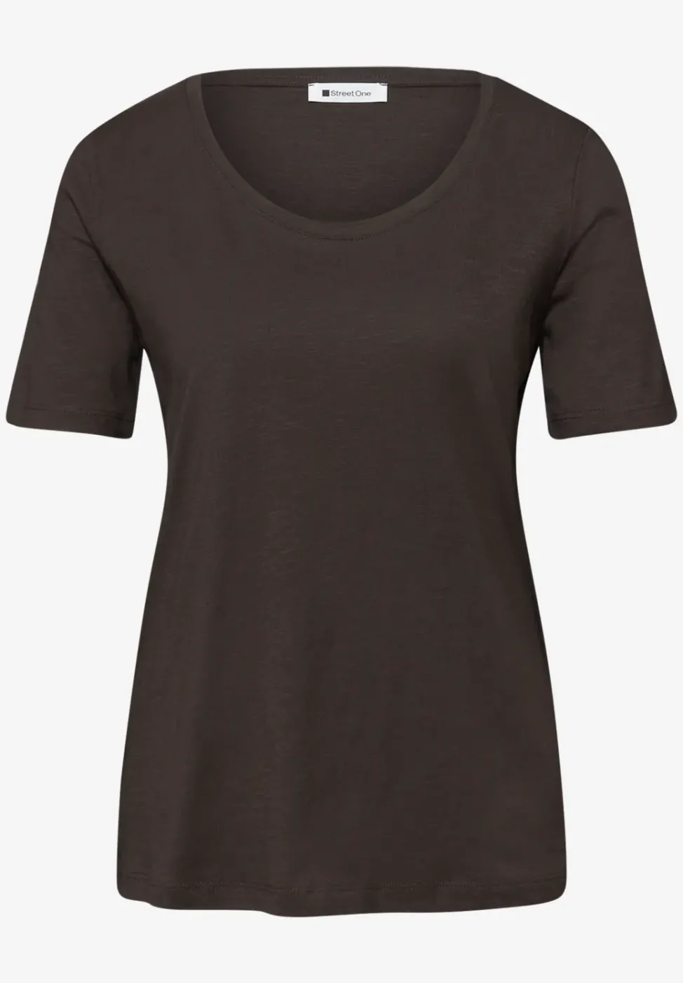T-Shirts mit rounded V-Neck im 2er-Pack