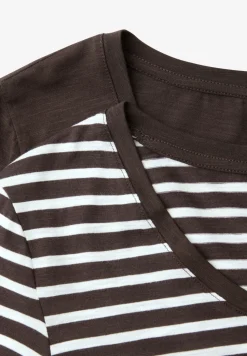 T-Shirts mit rounded V-Neck im 2er-Pack