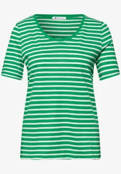 T-Shirts mit rounded V-Neck im 2er-Pack