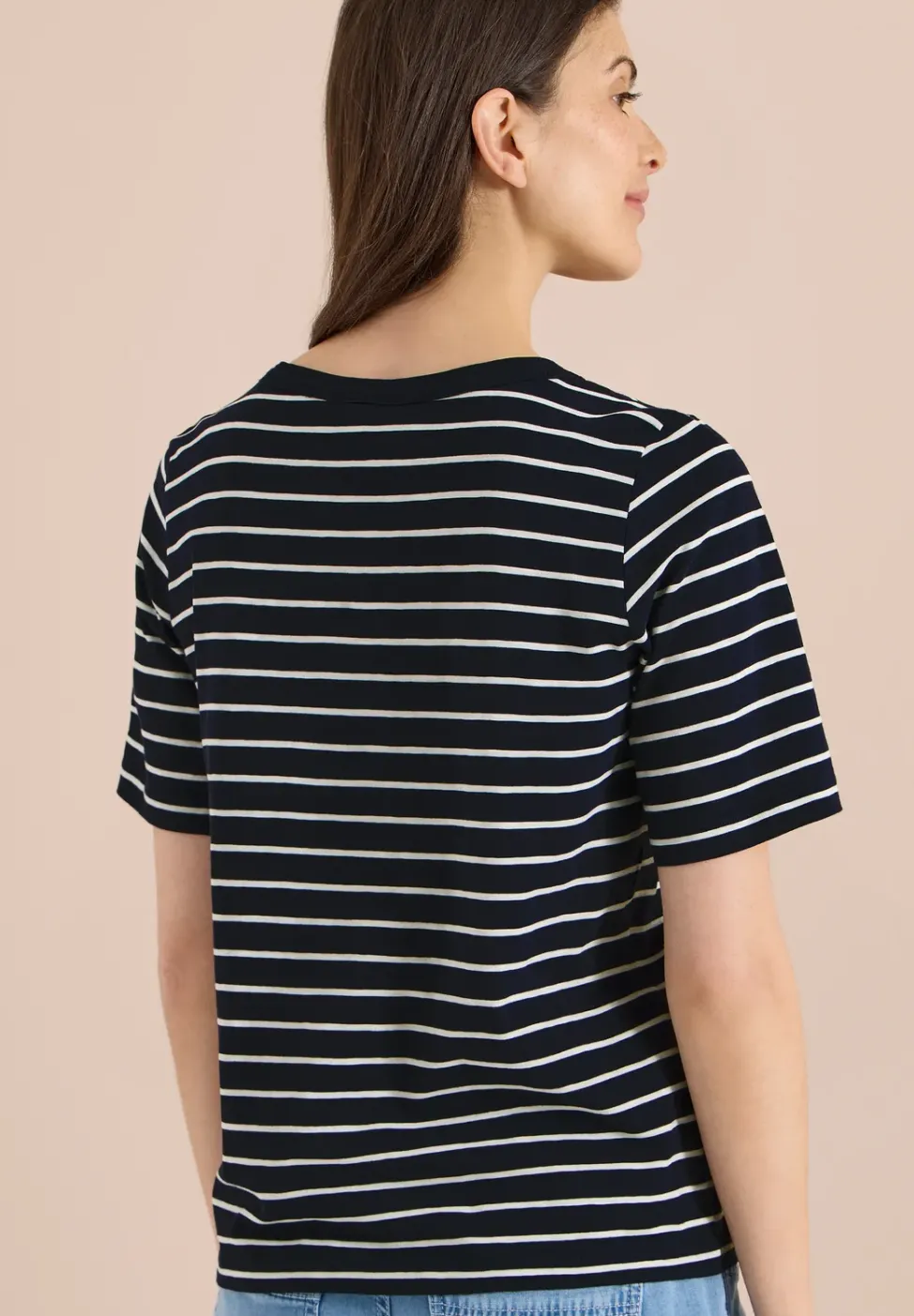 T-Shirts mit Streifen im 2er-Pack