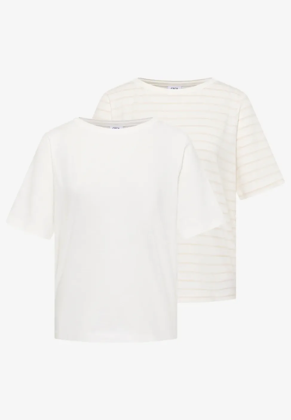 T-Shirts mit Streifen im 2er-Pack