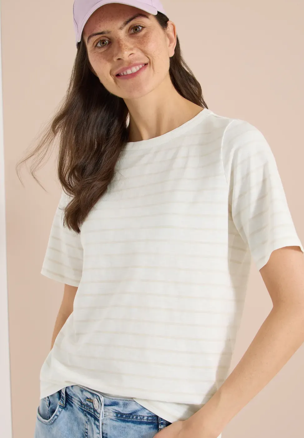 T-Shirts mit Streifen im 2er-Pack
