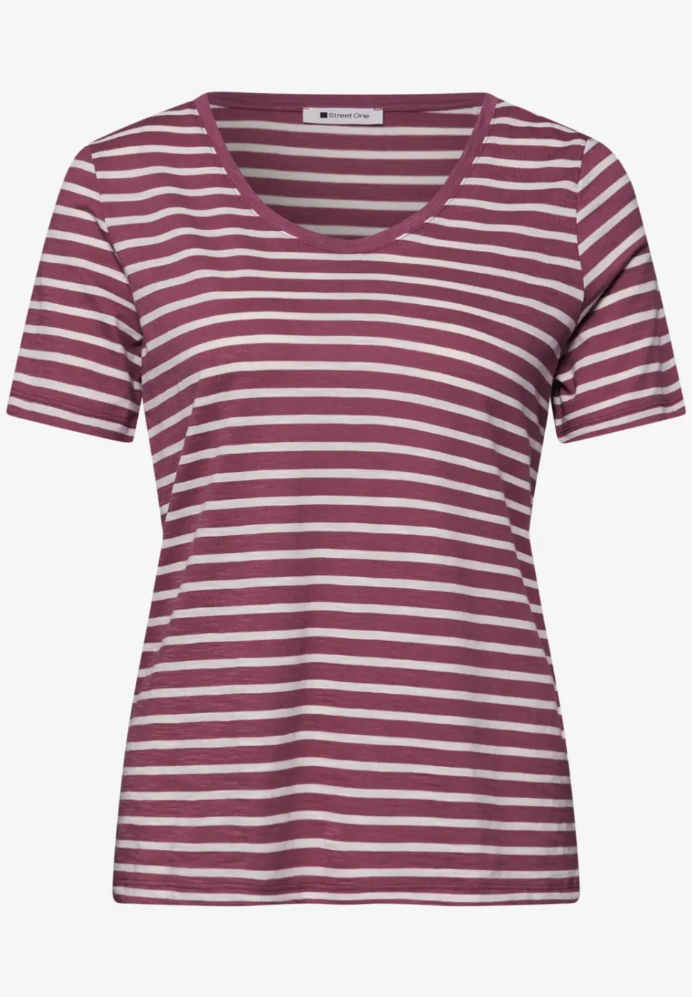 T-Shirts mit rounded V-Neck im 2er-Pack