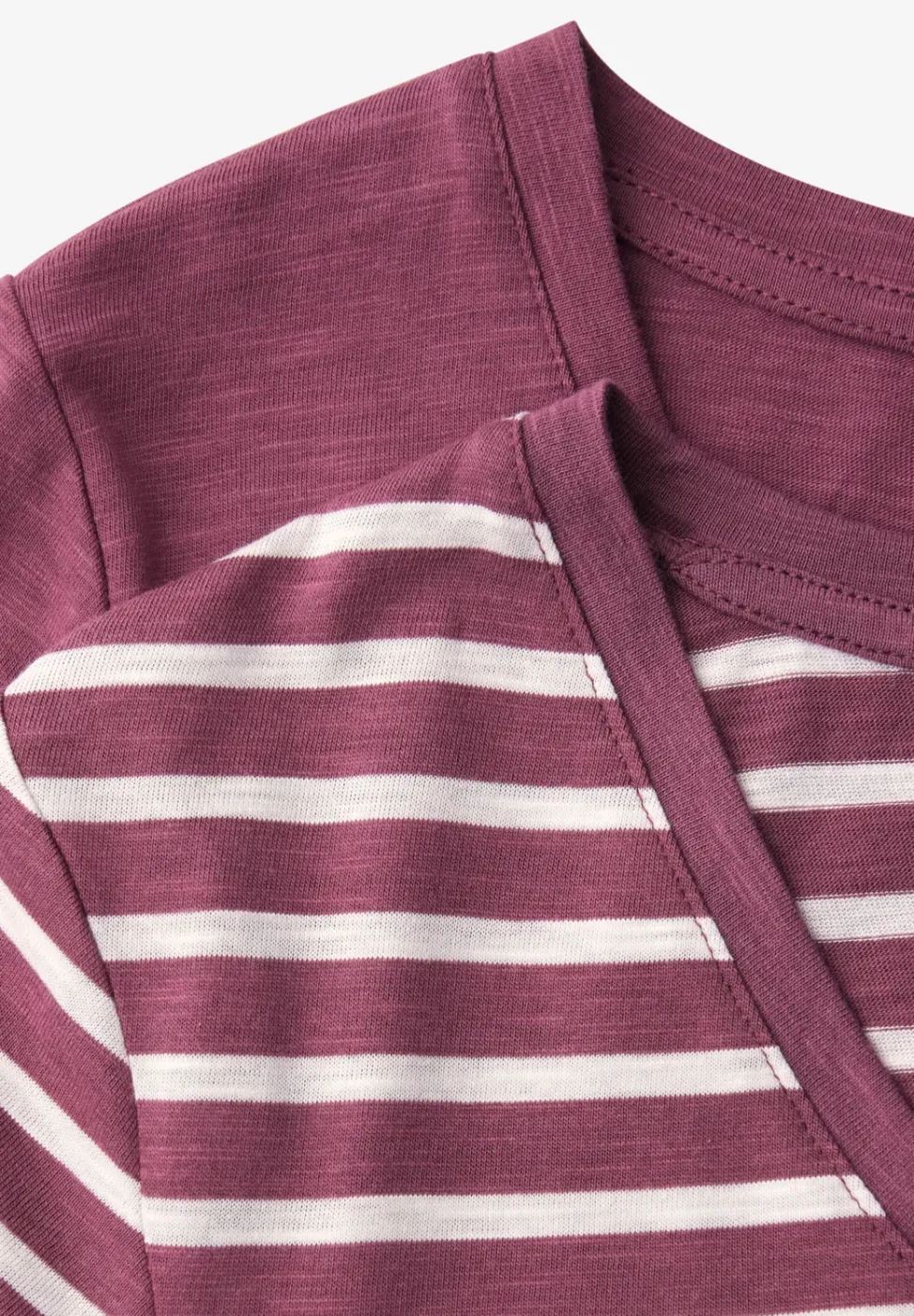 T-Shirts mit rounded V-Neck im 2er-Pack