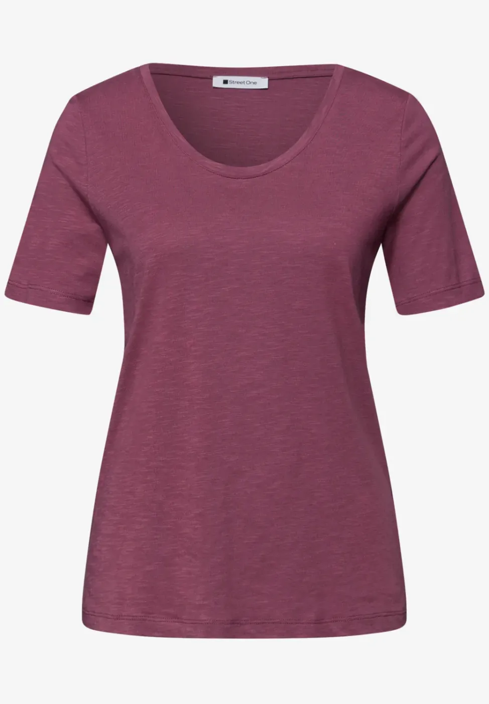 T-Shirts mit rounded V-Neck im 2er-Pack