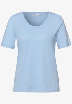 T-Shirts mit rounded V-Neck im 2er-Pack