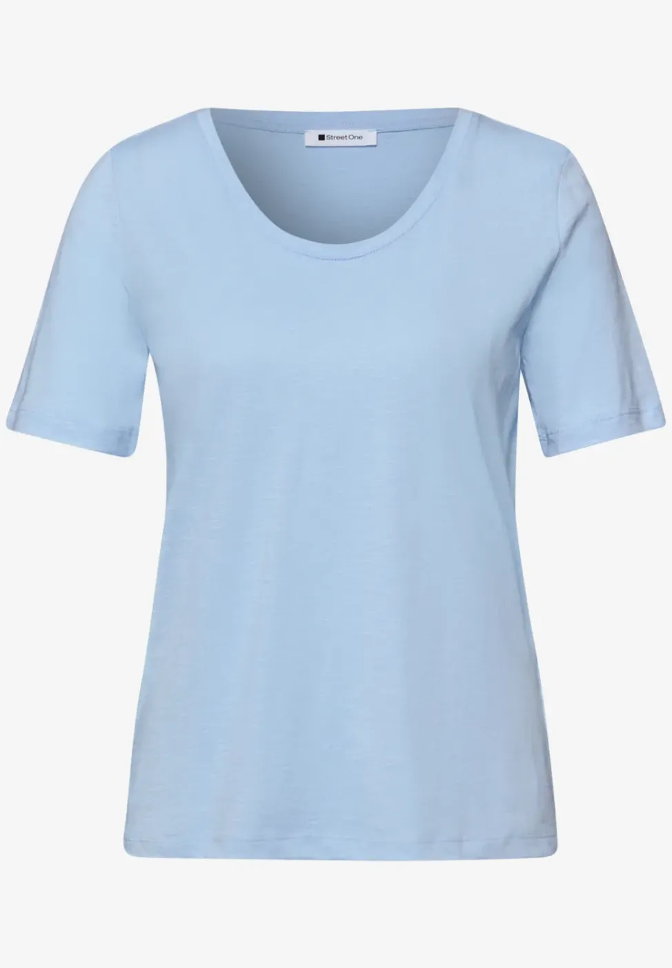 T-Shirts mit rounded V-Neck im 2er-Pack
