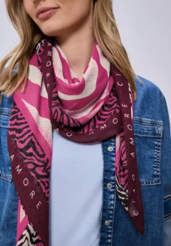 Tuch aus Modal mit Zebra-Print