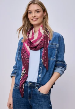 Tuch aus Modal mit Zebra-Print