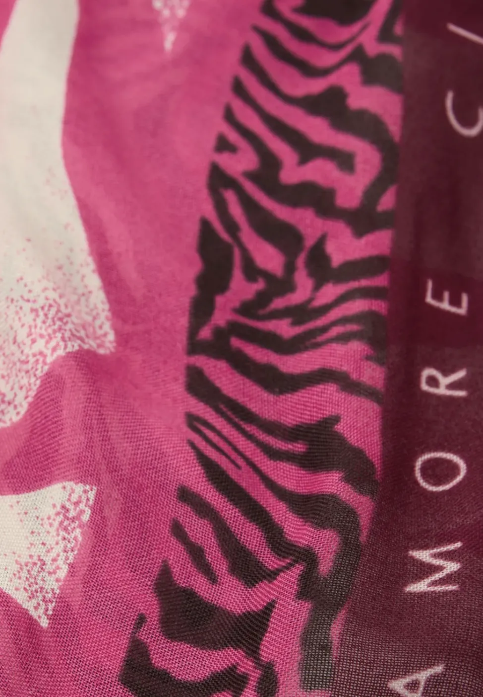 Tuch aus Modal mit Zebra-Print