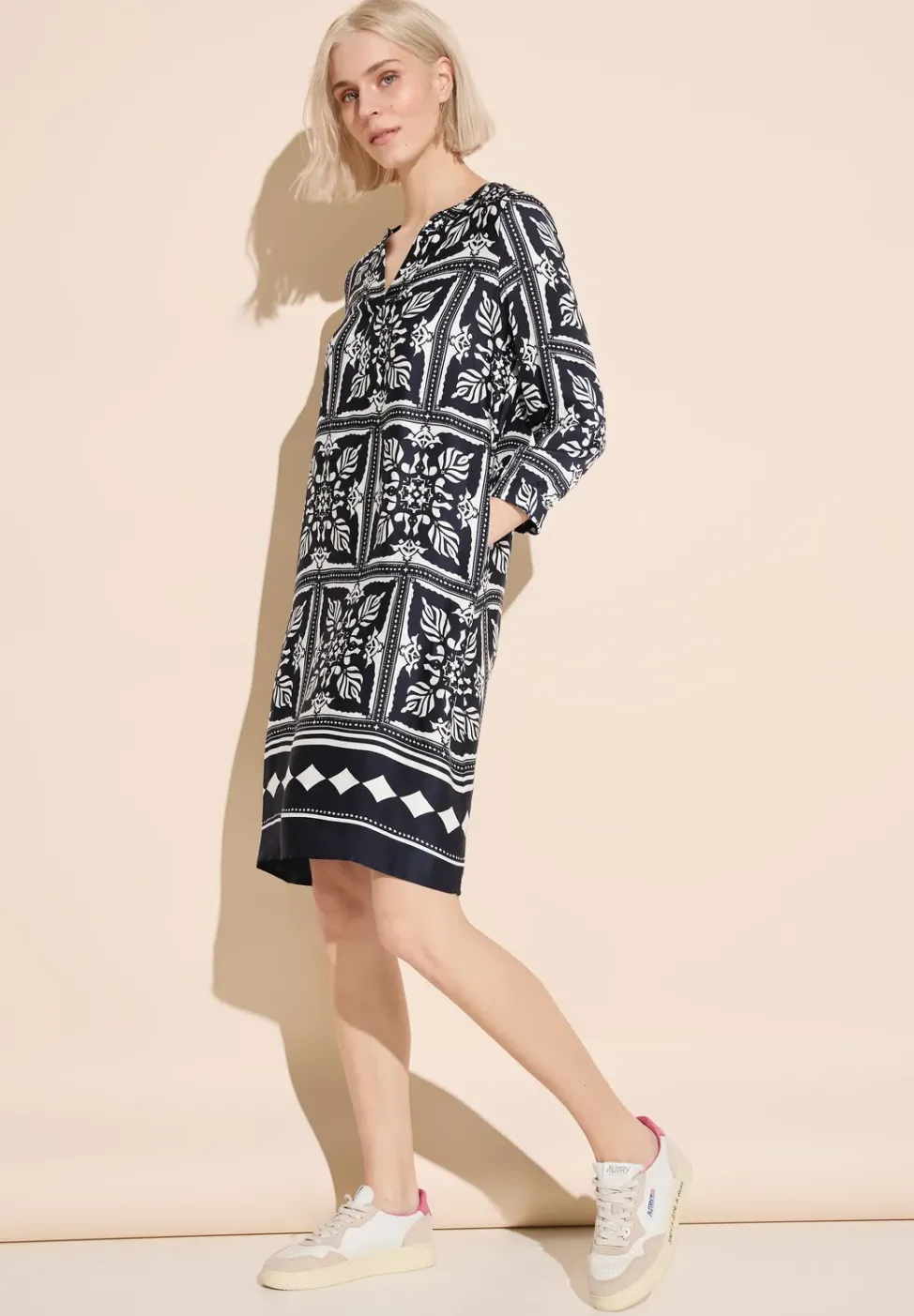 Tunika Kleid mit Print