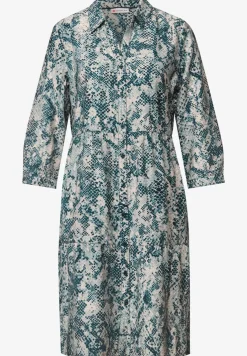 Tunika-Kleid mit Snake Print