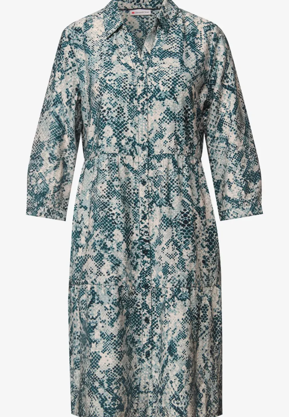 Tunika-Kleid mit Snake Print