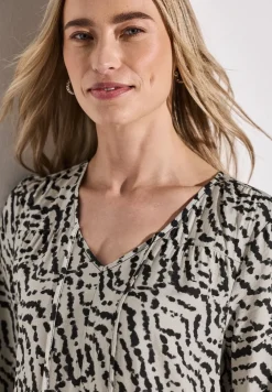 Tunika-Kleid mit Volants
