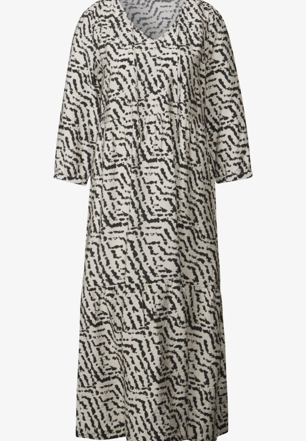 Tunika-Kleid mit Volants