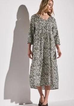 Tunika-Kleid mit Volants