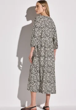 Tunika-Kleid mit Volants