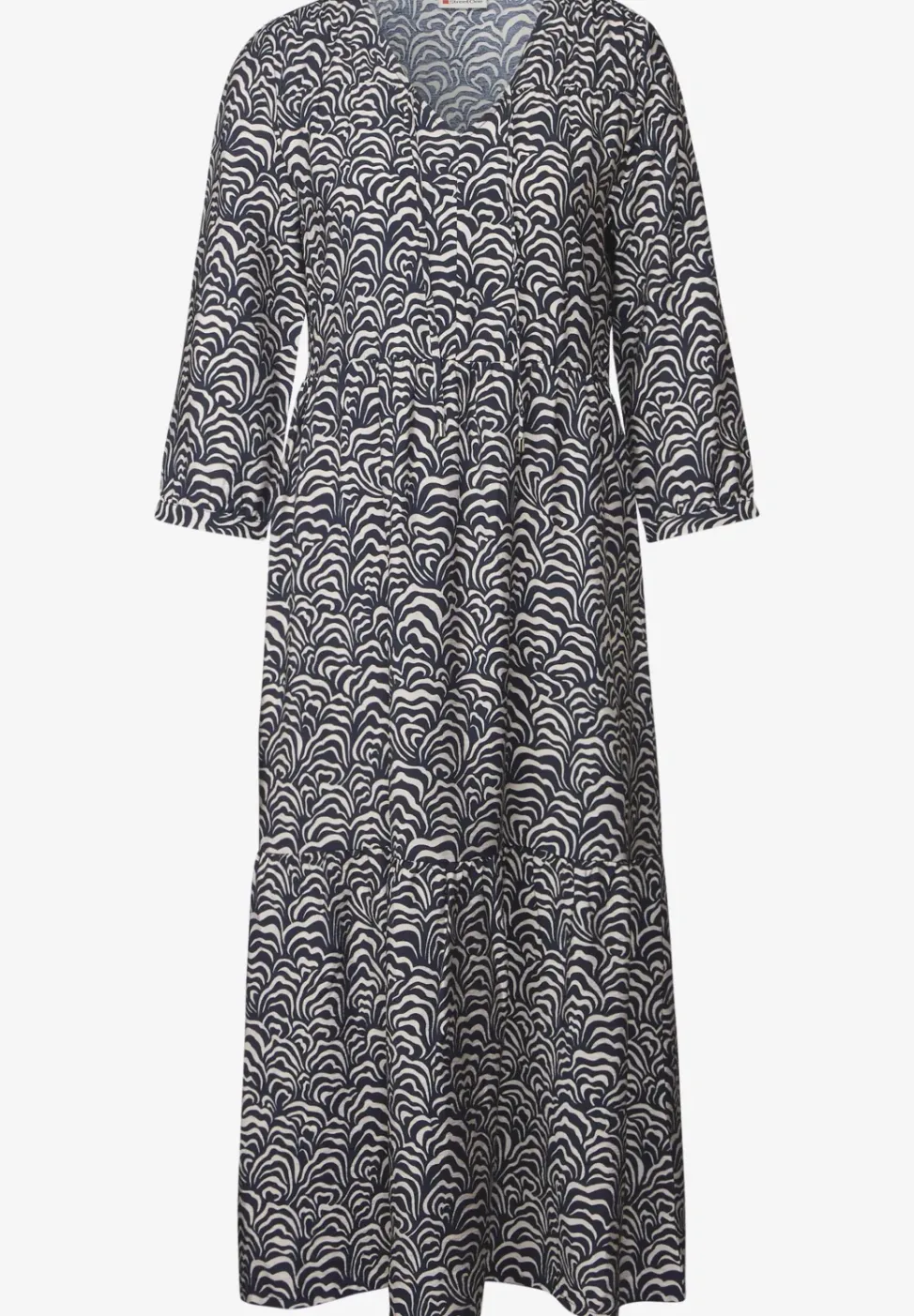 Tunika-Kleid mit Volants