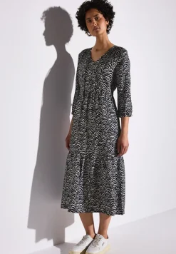 Tunika-Kleid mit Volants