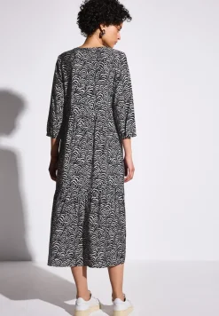 Tunika-Kleid mit Volants
