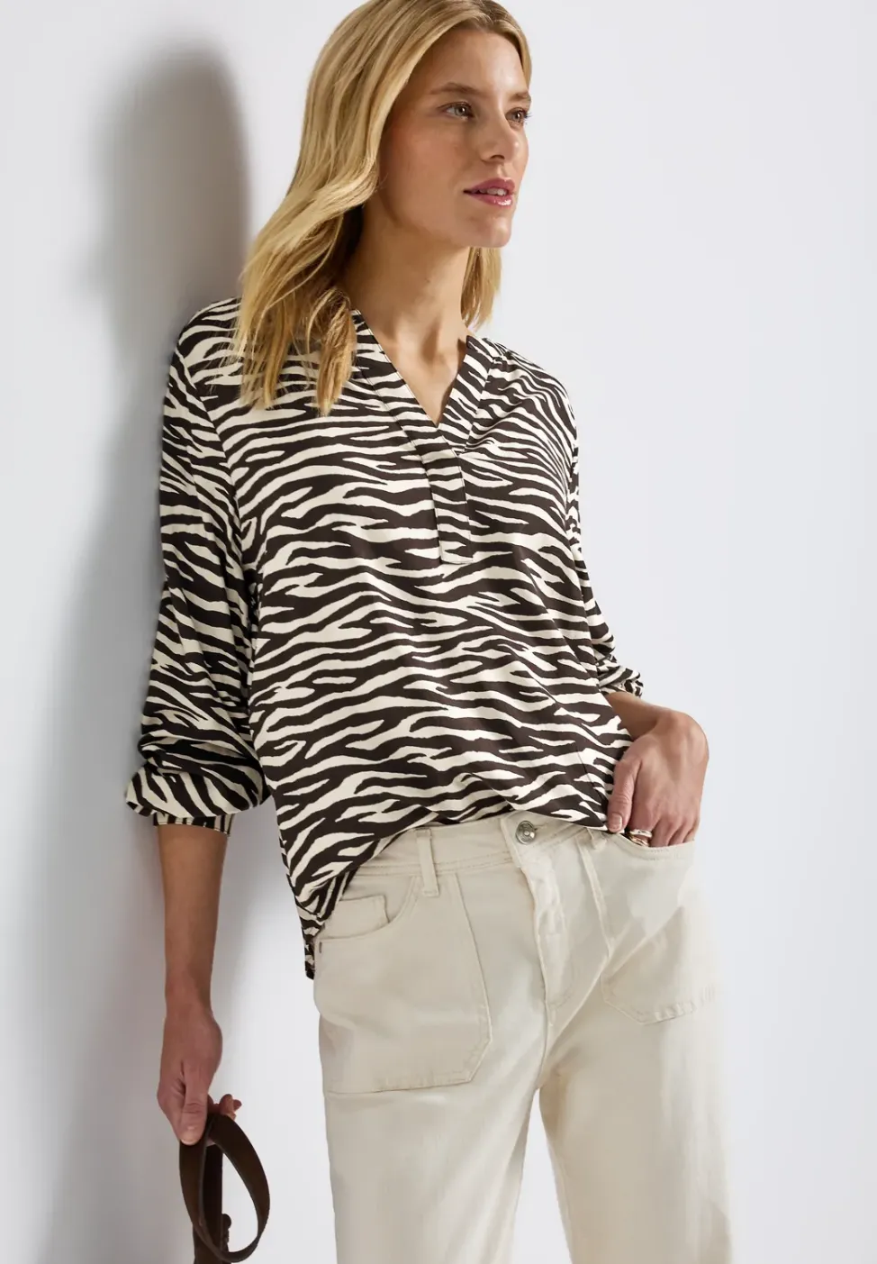 Tunika mit Zebra Print