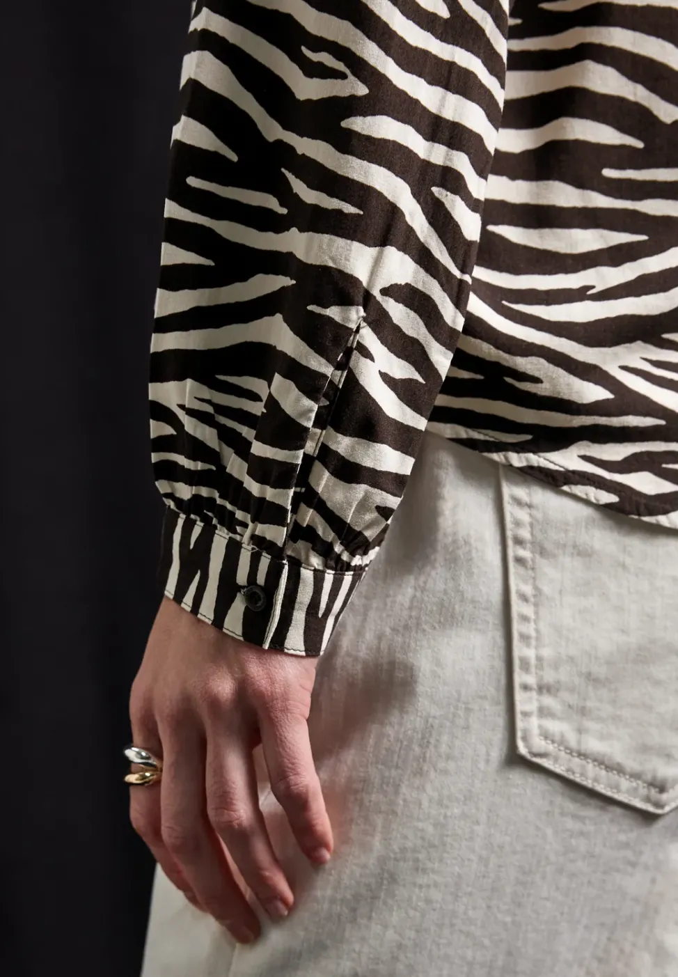 Tunika mit Zebra Print