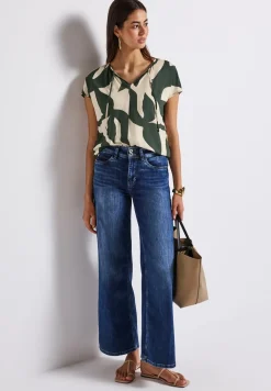 Tunika-Shirt mit Print