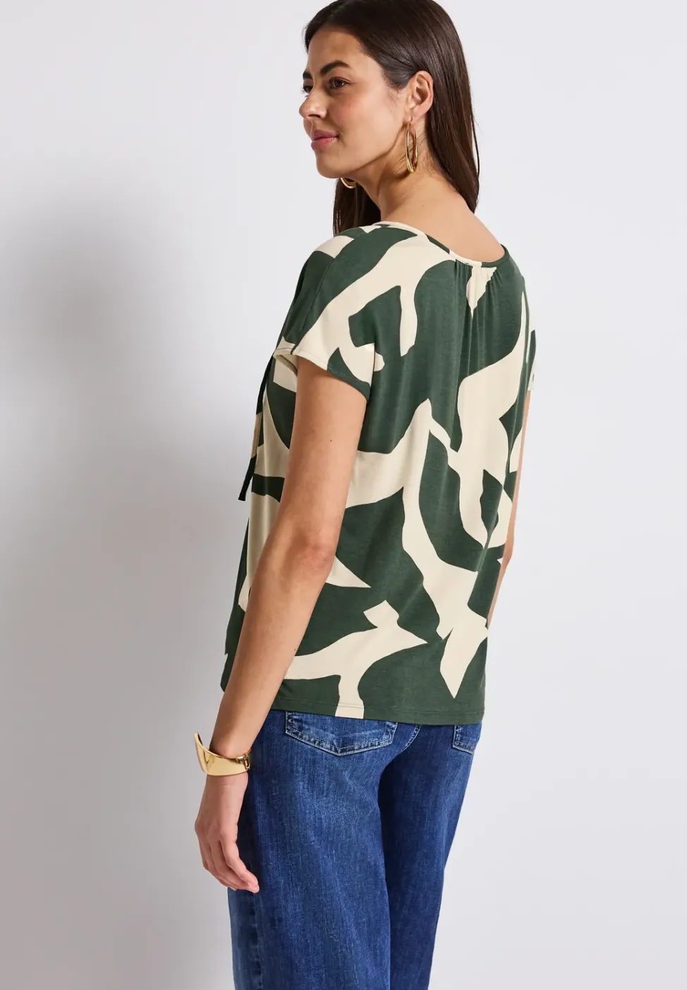 Tunika-Shirt mit Print
