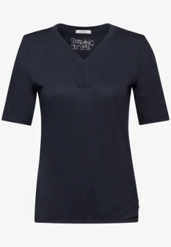 Tunika T-Shirt in Unifarbe
